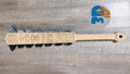 Macuahuitl Aztec Club Replica | 35.5″ Wood‑Composite Body + Obsidian-like Blade | 3D Print Cosplay Prop | Premium Finish — Not Plain Plastic