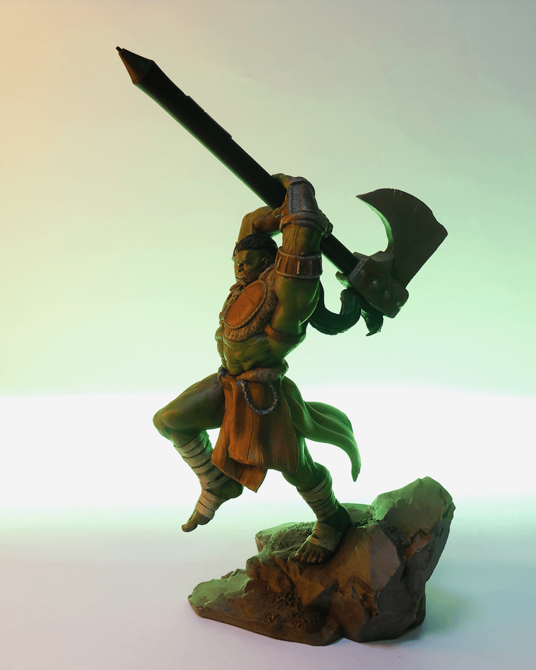 Orc Warrior Pen Holder – 3D Printed Desk Accessory