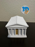 Parthenon Deck Box • 100 Double‑Sleeved Card Storage with Dice Compartment • Ancient Greece‑Inspired Commander Deck Box