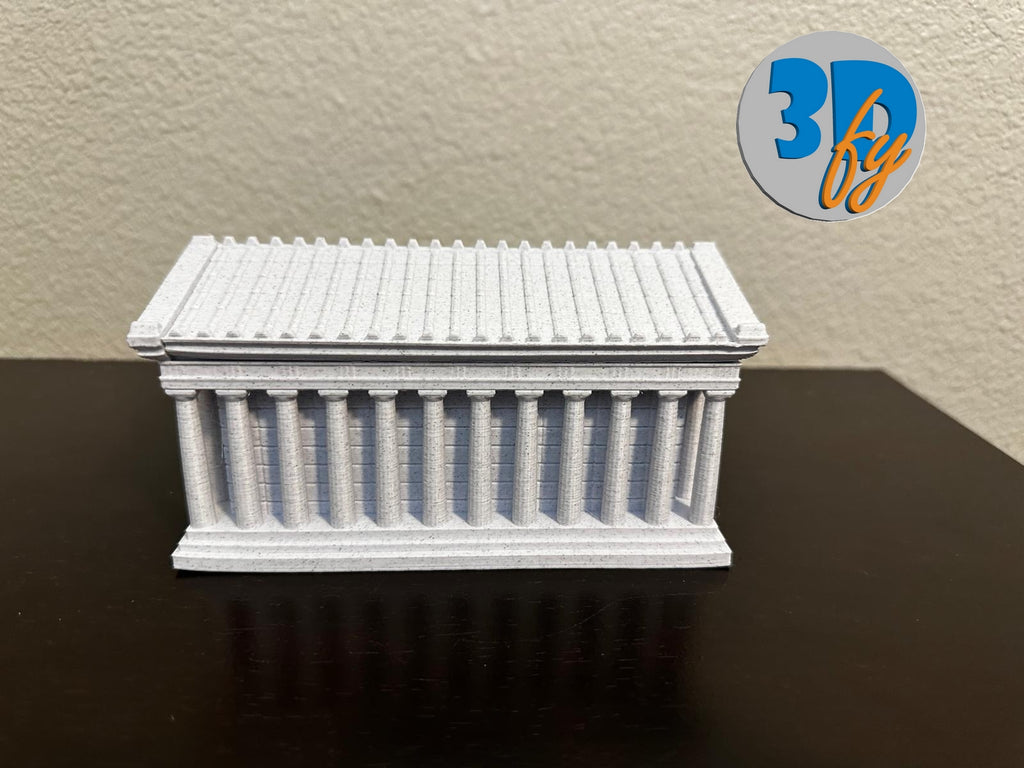 Parthenon Deck Box • 100 Double‑Sleeved Card Storage with Dice Compartment • Ancient Greece‑Inspired Commander Deck Box