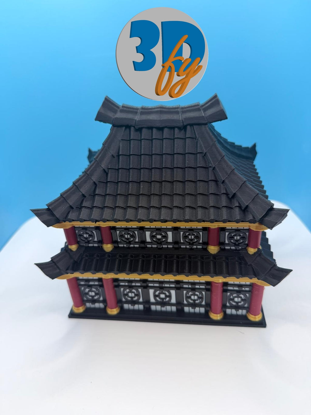 Samurai Pagoda Ninja Temple Deck Box • 100 Double‑Sleeved Commander Storage + Dice Compartment • Deck Box •Japanese Temple Card Vault