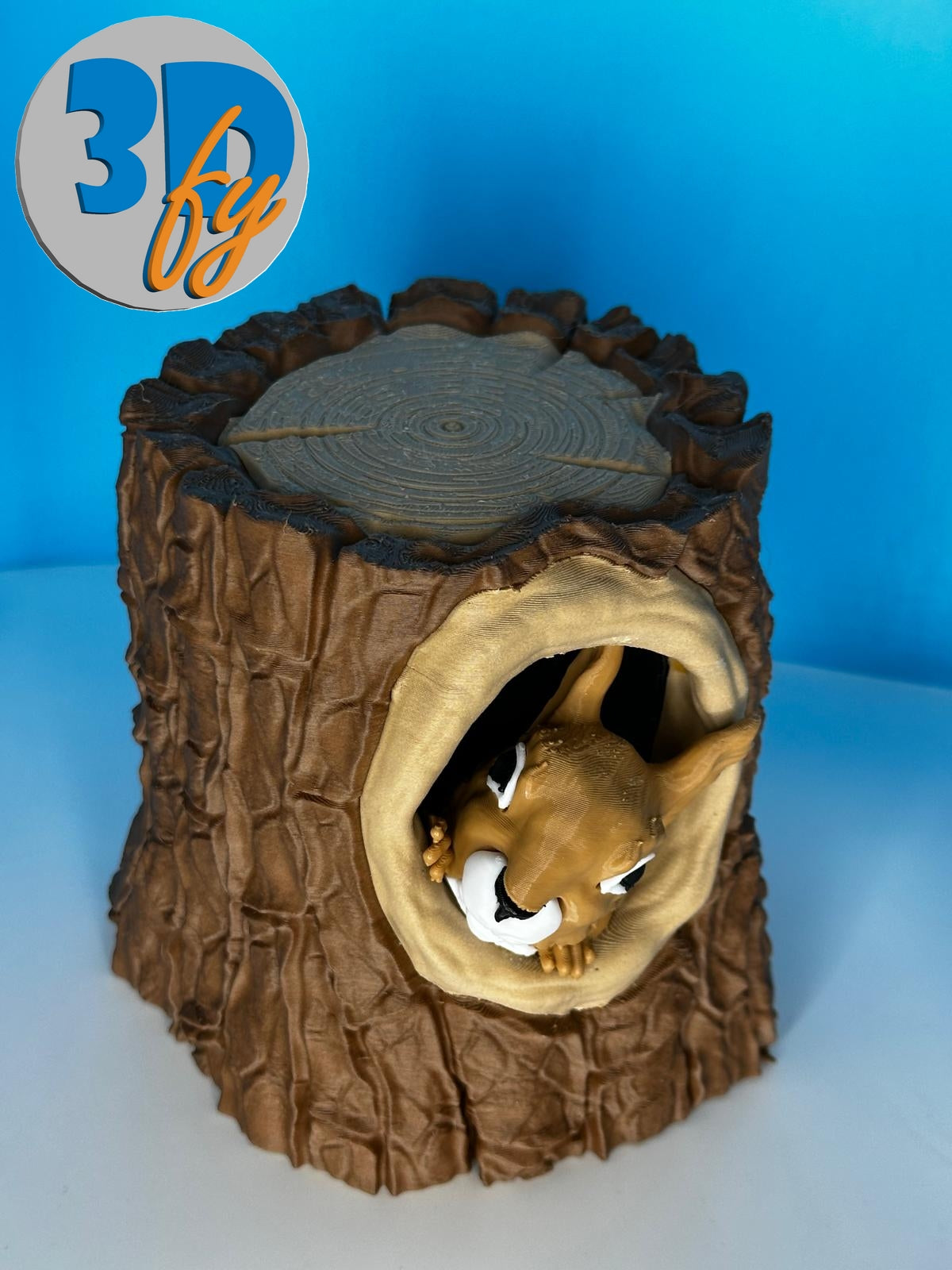 Squirrel Deck Box • 100+ Double‑Sleeved Card Storage • Woodland Fantasy Commander Deck Box