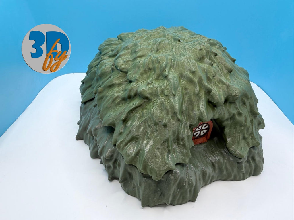 Fantasy Cottage Deck Box • 100+ Double‑Sleeved Commander Storage + Dice Compartment • Fantasy Cottage Card Vault • Forrest Hut Themed