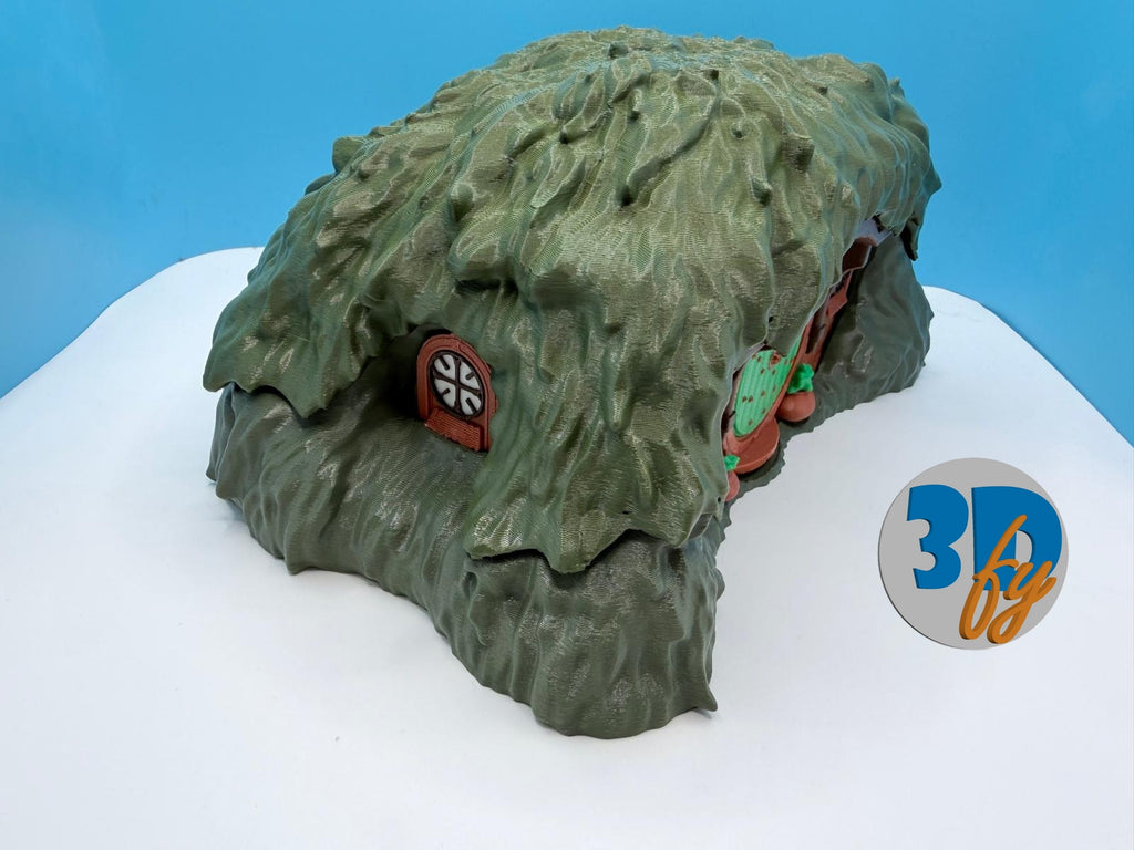 Fantasy Cottage Deck Box • 100+ Double‑Sleeved Commander Storage + Dice Compartment • Fantasy Cottage Card Vault • Forrest Hut Themed