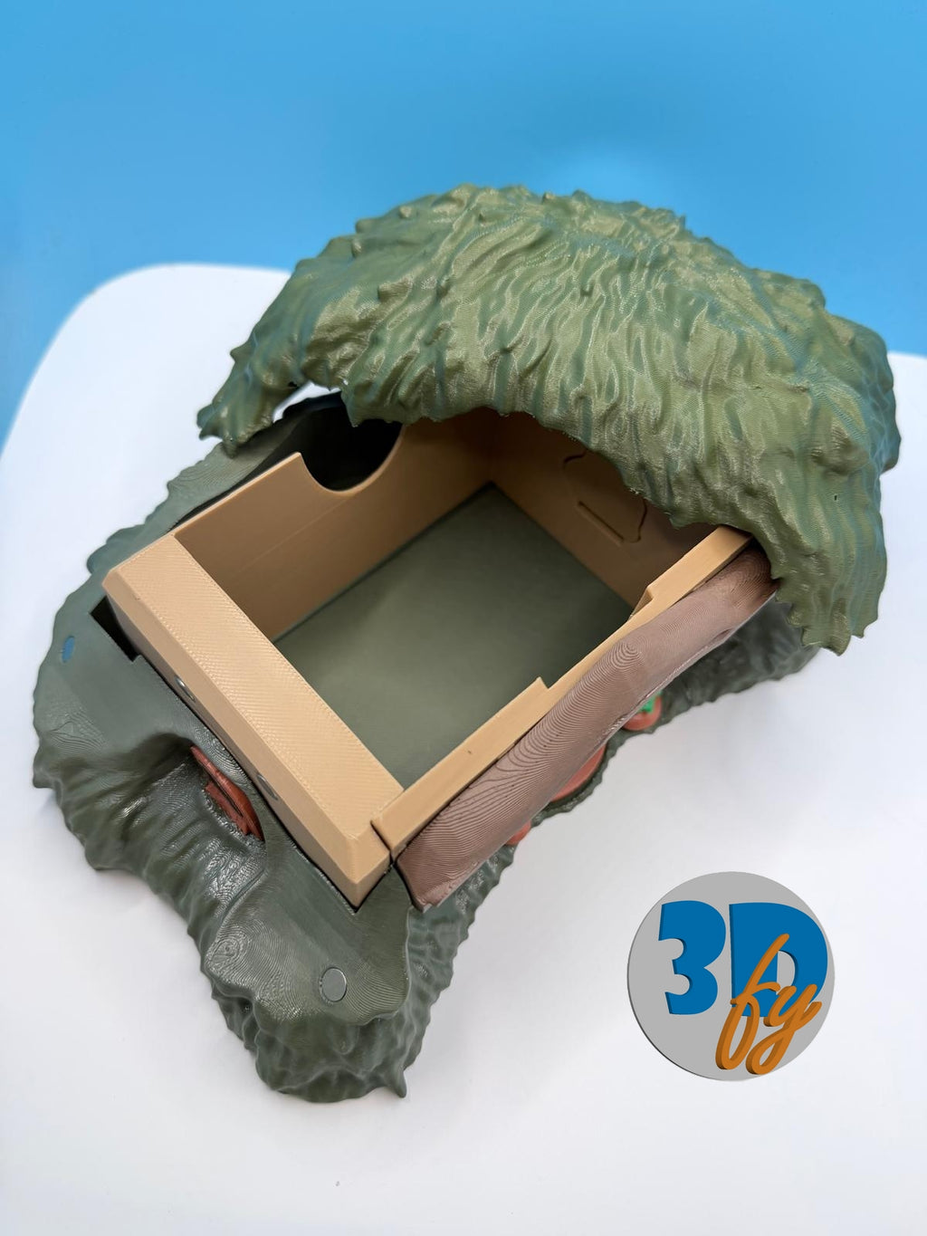 Fantasy Cottage Deck Box • 100+ Double‑Sleeved Commander Storage + Dice Compartment • Fantasy Cottage Card Vault • Forrest Hut Themed