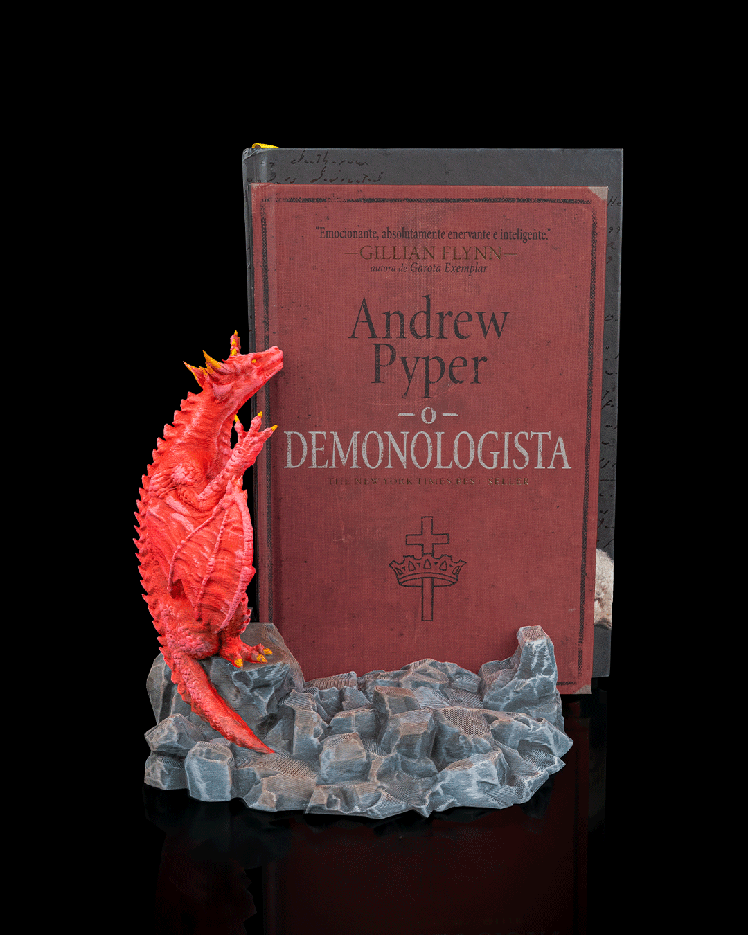 Crimson Dragon Book Stand – Fantasy 3D Printed Book Holder