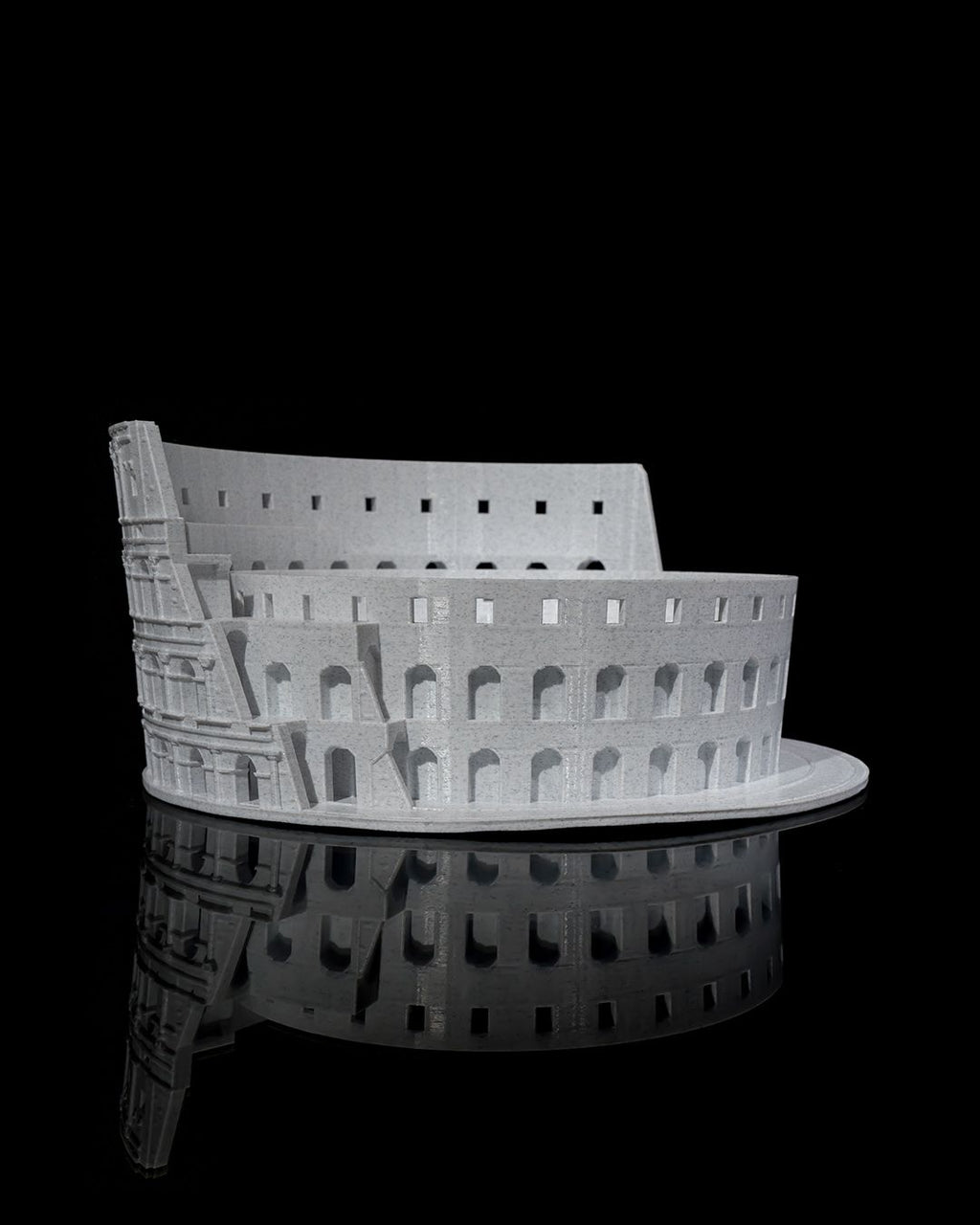The Colosseum (Present Day) – 3D Printed Ruins & Cross‑Section Model