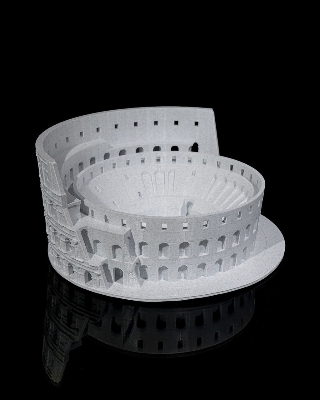 The Colosseum (Present Day) – 3D Printed Ruins & Cross‑Section Model