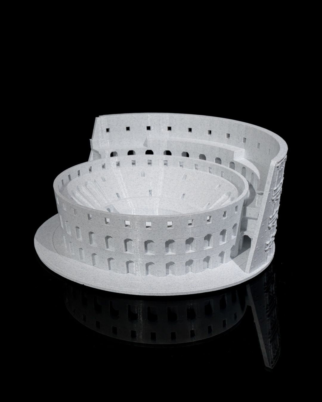 The Colosseum (Present Day) – 3D Printed Ruins & Cross‑Section Model