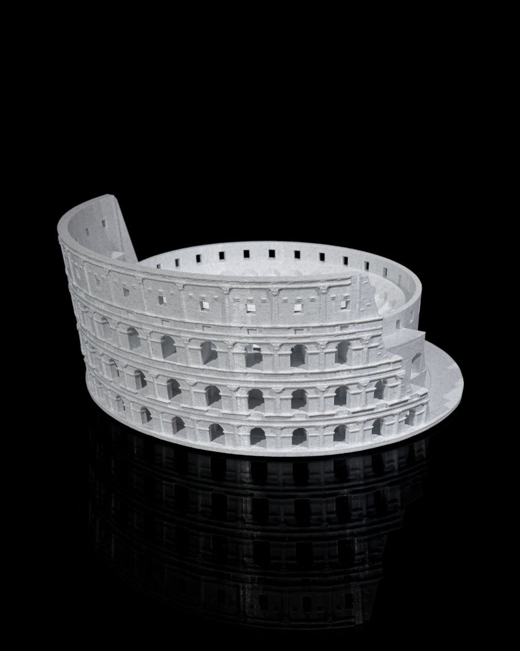 The Colosseum (Present Day) – 3D Printed Ruins & Cross‑Section Model