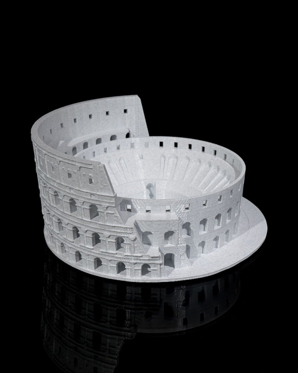 The Colosseum (Present Day) – 3D Printed Ruins & Cross‑Section Model