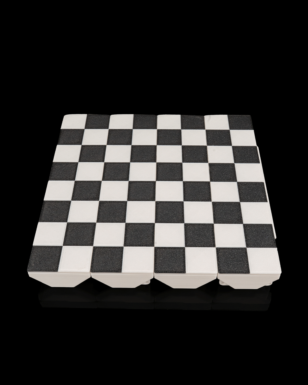 Foldable Chess Board with Integrated Storage – 3D Printed Travel Chess Set