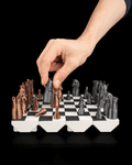 Foldable Chess Board with Integrated Storage – 3D Printed Travel Chess Set