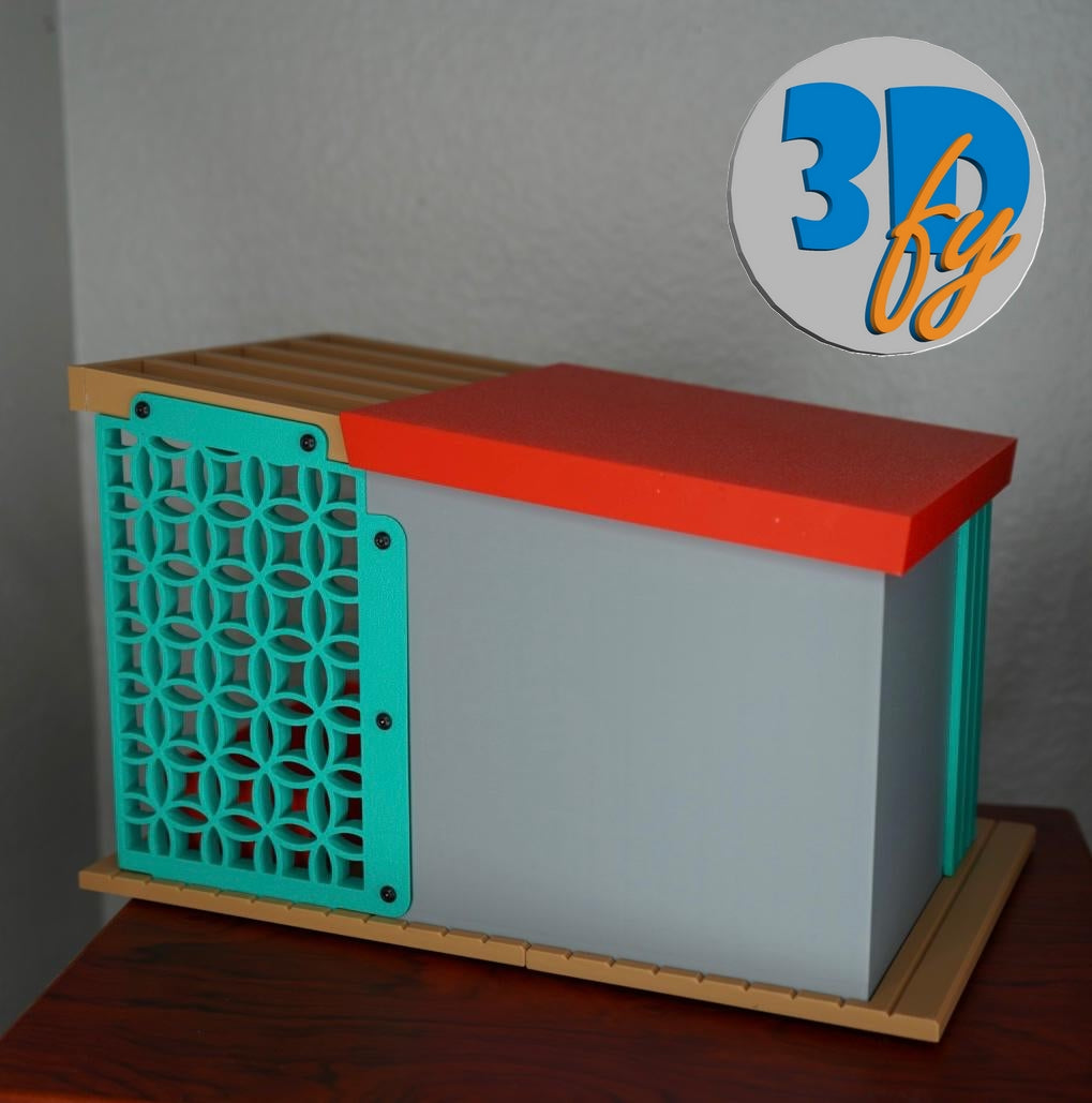 Midcentury Modern Birdhouse – Stylish Outdoor Decor for Birds