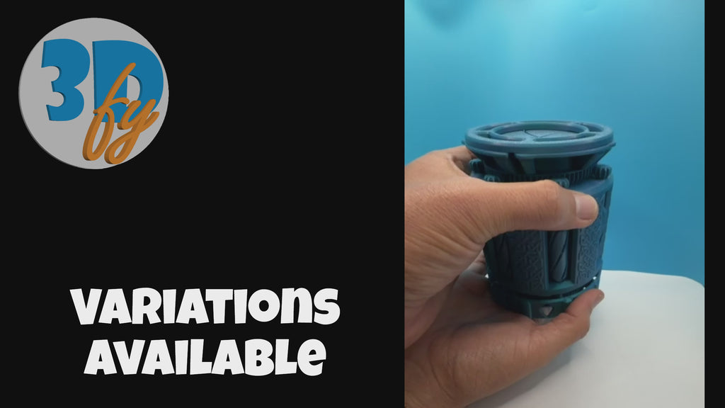 Geared Dice Storage Box | Twist‑Open Mechanical Container | 3D Printed Kinetic Puzzle Box | Fantasy Trinket Holder | Steampunk Gift by 3Dfy