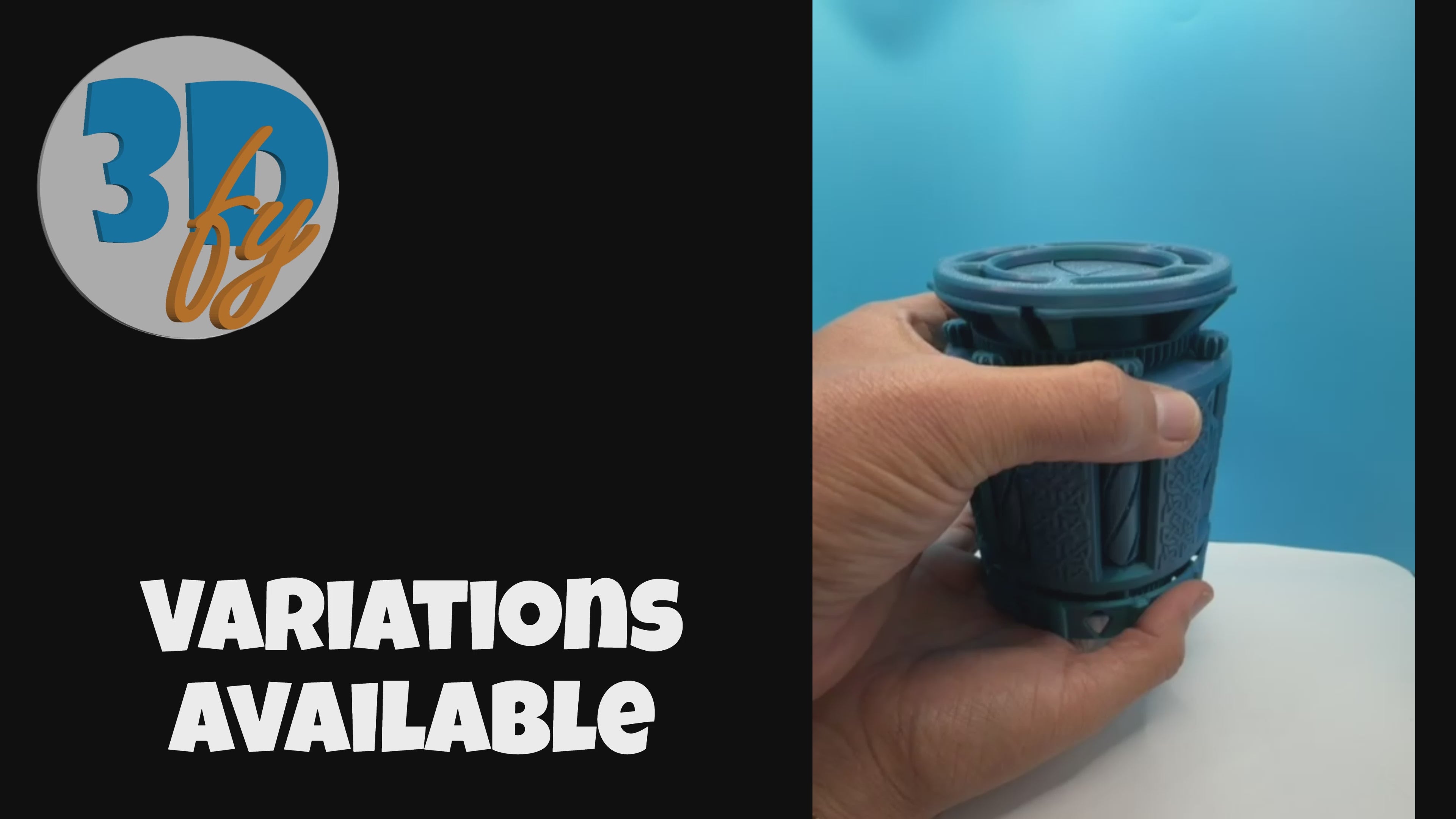 Geared Dice Storage Box | Twist‑Open Mechanical Container | 3D Printed Kinetic Puzzle Box | Fantasy Trinket Holder | Steampunk Gift by 3Dfy