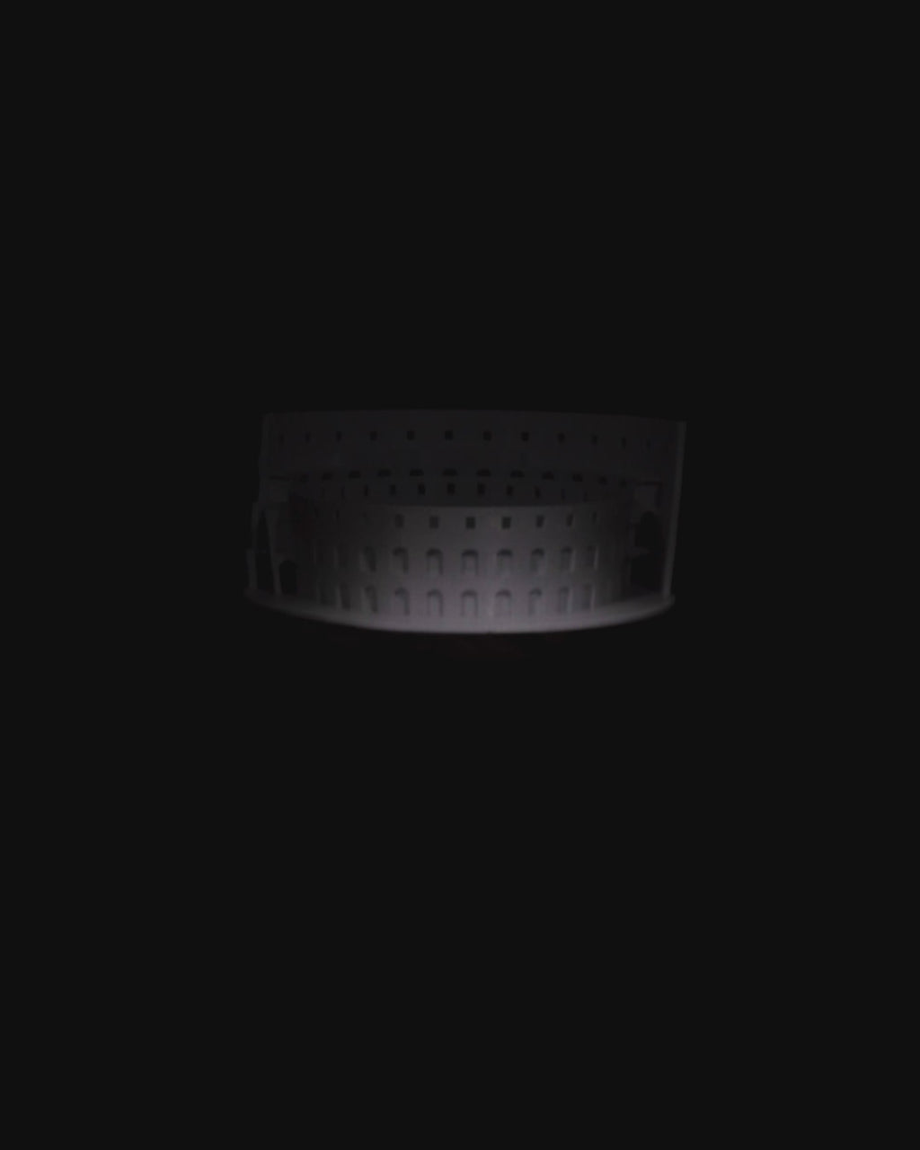 The Colosseum (Present Day) – 3D Printed Ruins & Cross‑Section Model